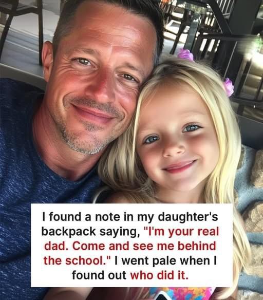 I Found a Note in My Daughter’s Backpack Saying, ‘I’m Your Real Dad, Come and See Me After School’ – I Went Pale When I Found Out Who Did It