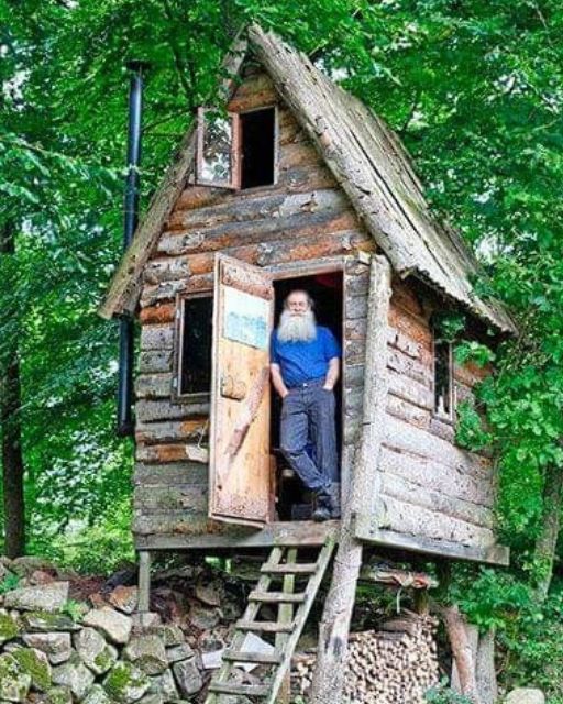 AFTER GRANDMA PASSED, GRANDPA FOUND PEACE IN HIS OLD CABIN—FAR FROM HOME