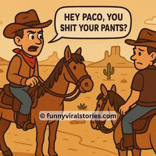 Pablo and Paco are riding through the desert on their horses.