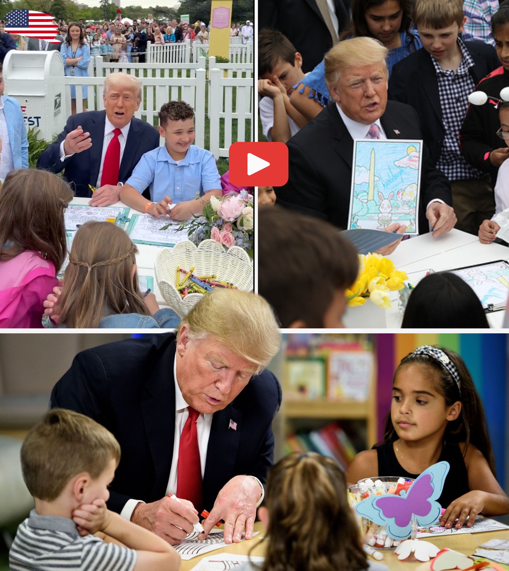 President Trump and First Lady Melania Trump host Easter Egg Roll at the White House – Video