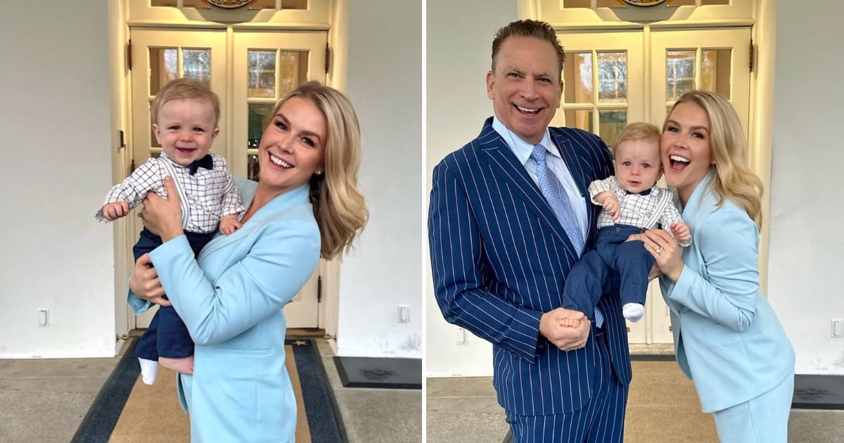A surprise visit: Press Secretary Karoline Leavitt shares new photos with husband and baby boy at work
