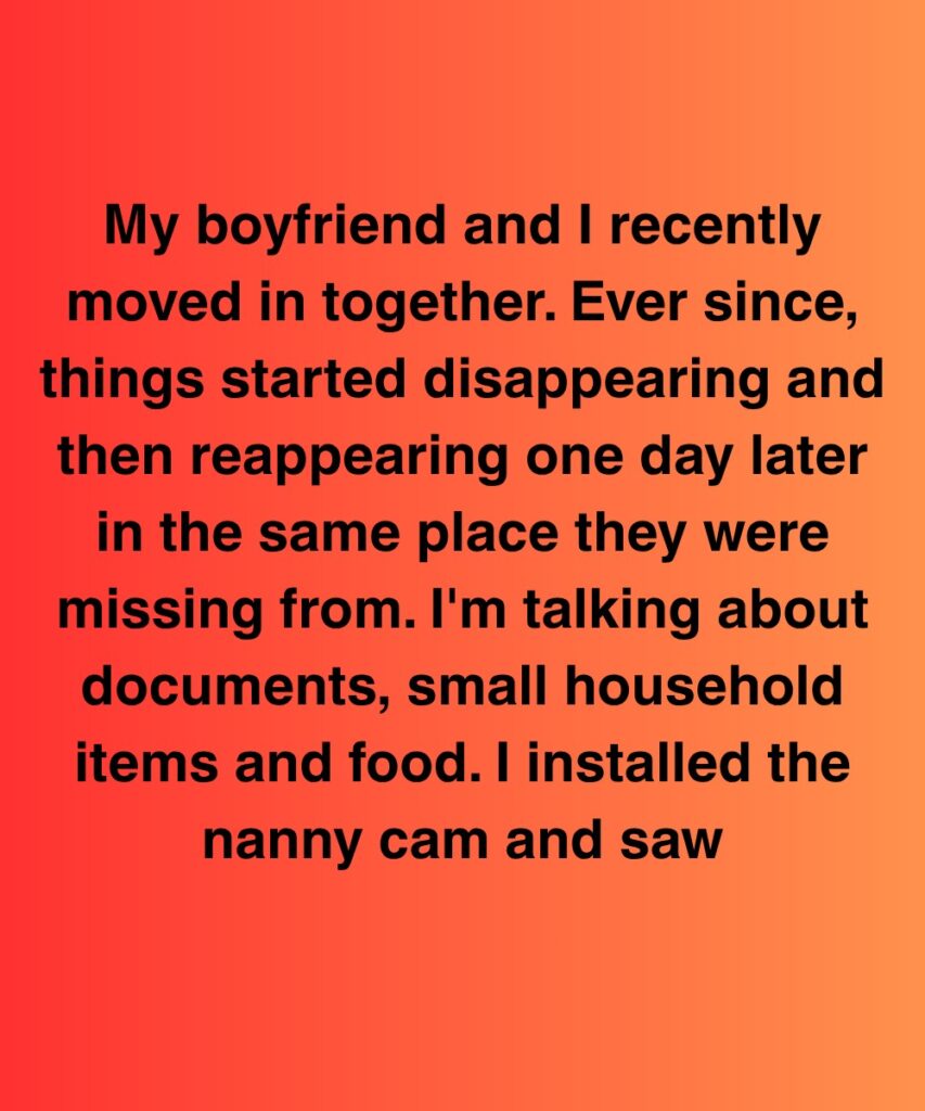 Things Went Missing After We Moved In—Until I Checked The Nanny Cam