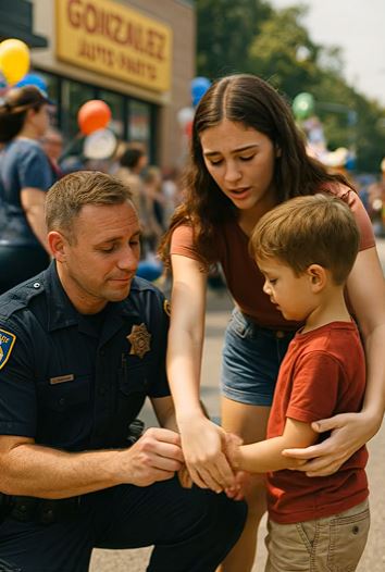 My Little Brother Went Missing At The Parade — And When I Found Him, A Cop Was Kneeling Beside Him Saying This…