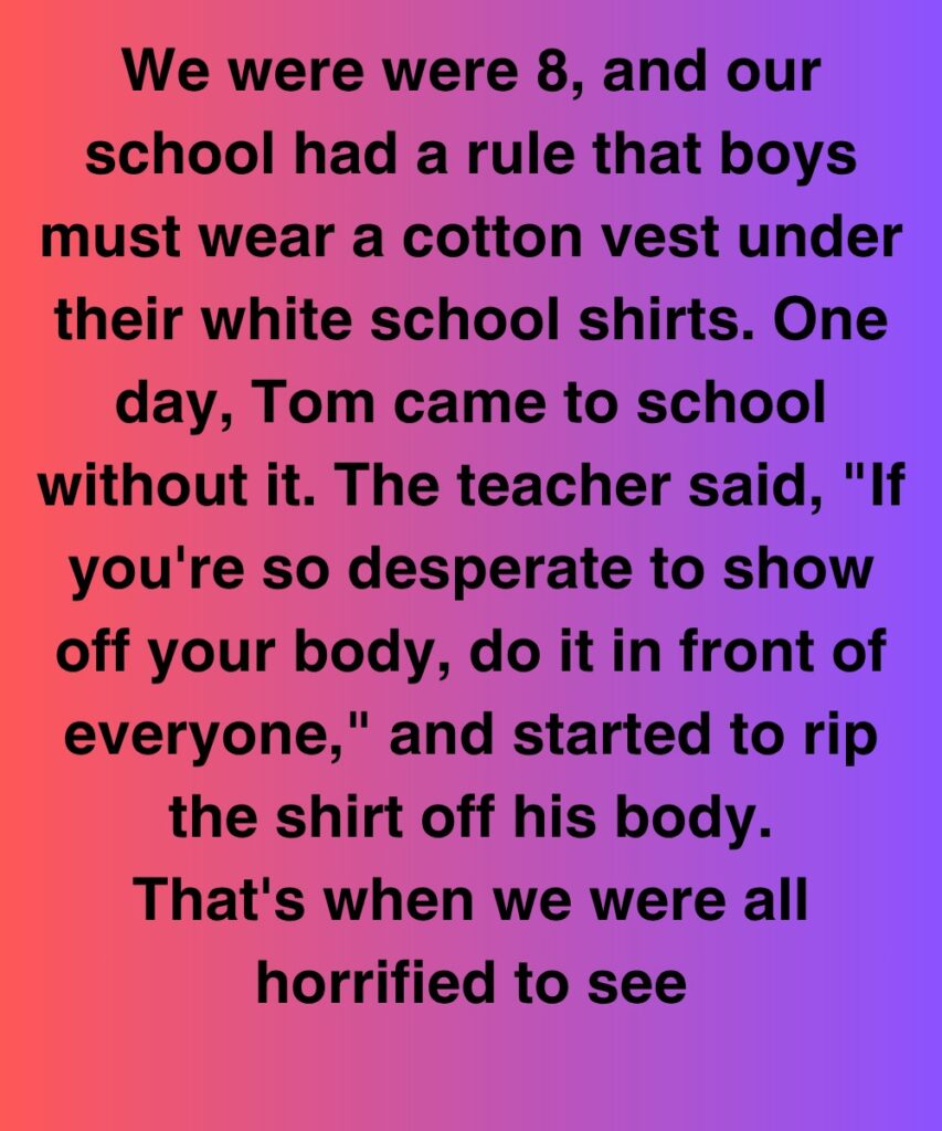 The Day Tom’s Secret Changed How Our Whole School Saw Him