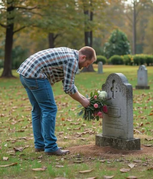 A Stranger Left Flowers at My Husband’s Grave Every Week — When I Finally Discovered Who, I Was Left Speechless A Stranger Left Flowers at My Husband’s Grave Every Week — When I Finally Discovered Who, I Was Left Speechless