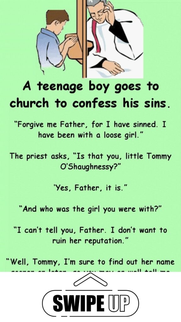 Story: Little Joey Tells The Priest His Sins And Walks Away A Winner