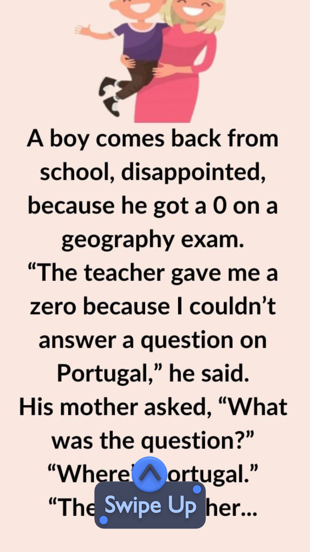 A boy comes back from school