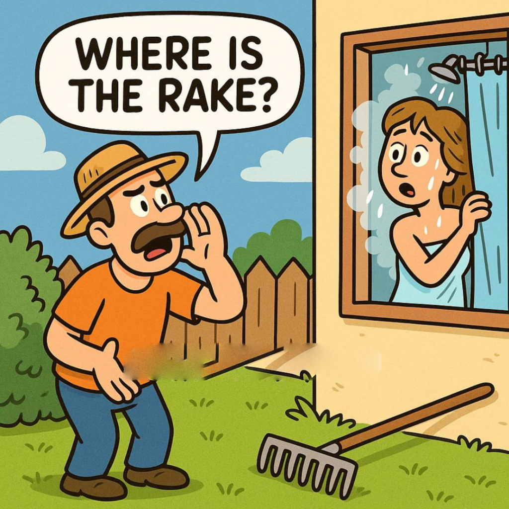 Where is the rake?