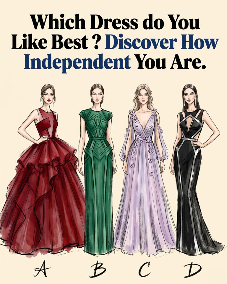 Which Dress do You Like Best? Discover How Independent You Are.