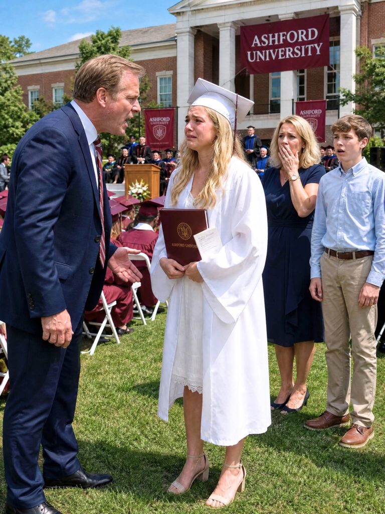 Moral Stories At my own graduation ceremony, my father sl:4:pped me so hard my cap hit the ground.