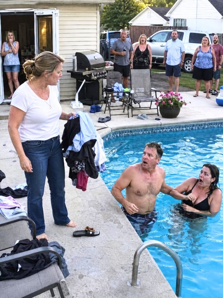 At 5:42 P.M., I caught my husband in our $18,000 backyard pool with the neighbor who stopped by every Tuesday to borrow sugar.