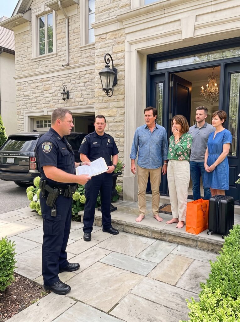 My parents demanded that I empty my farmhouse so they could throw an anniversary party for forty guests. I warned them that my daughter had only recently come home after a bone-marrow transplant and could not safely be around a crowd. Mom coldly replied, “Then lock her upstairs.” I calmly agreed. But when they showed up that Saturday, the sheriff was already standing at the front gate.