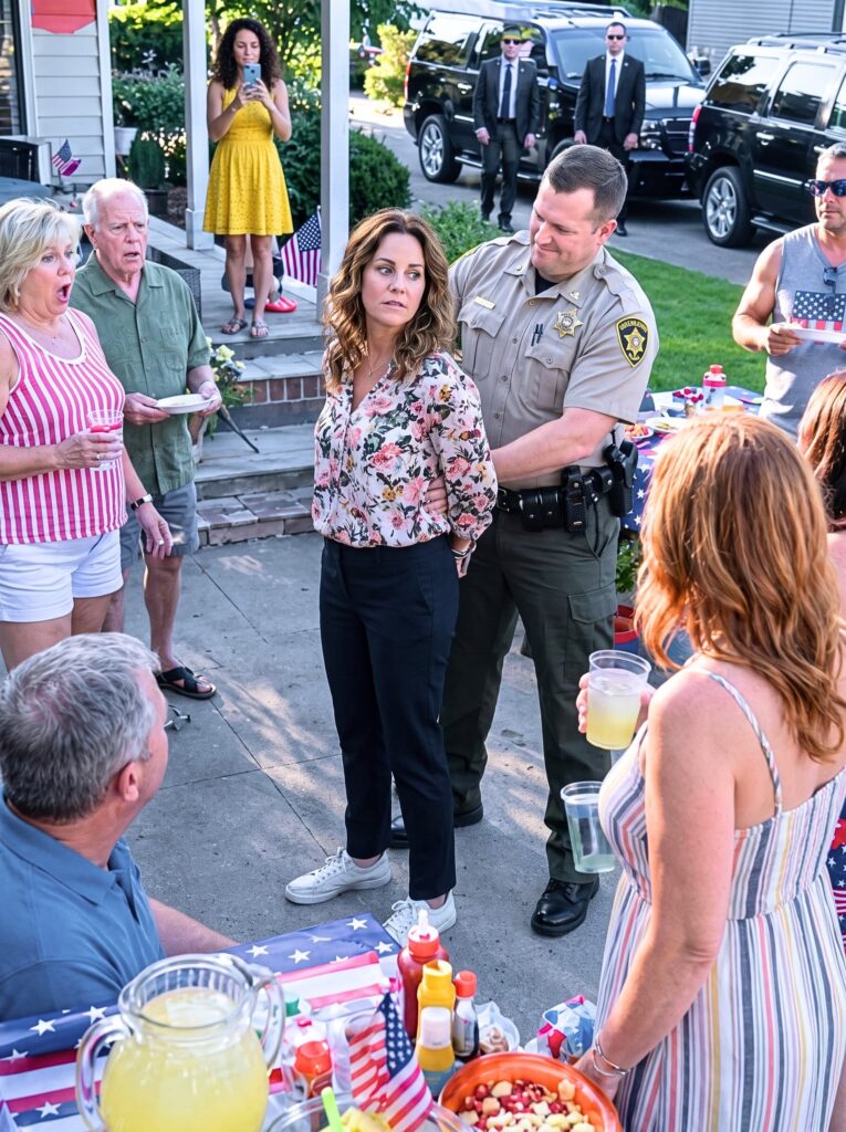 For over two decades, I kept my true identity hidden while my family treated me like a complete disappointment. During our yearly cookout, my cousin, a sheriff’s deputy, handcuffed me in front of everyone just to prove he had the power. I didn’t argue. I simply gave one subtle signal, and moments later, a convoy of black SUVs came racing down the street.