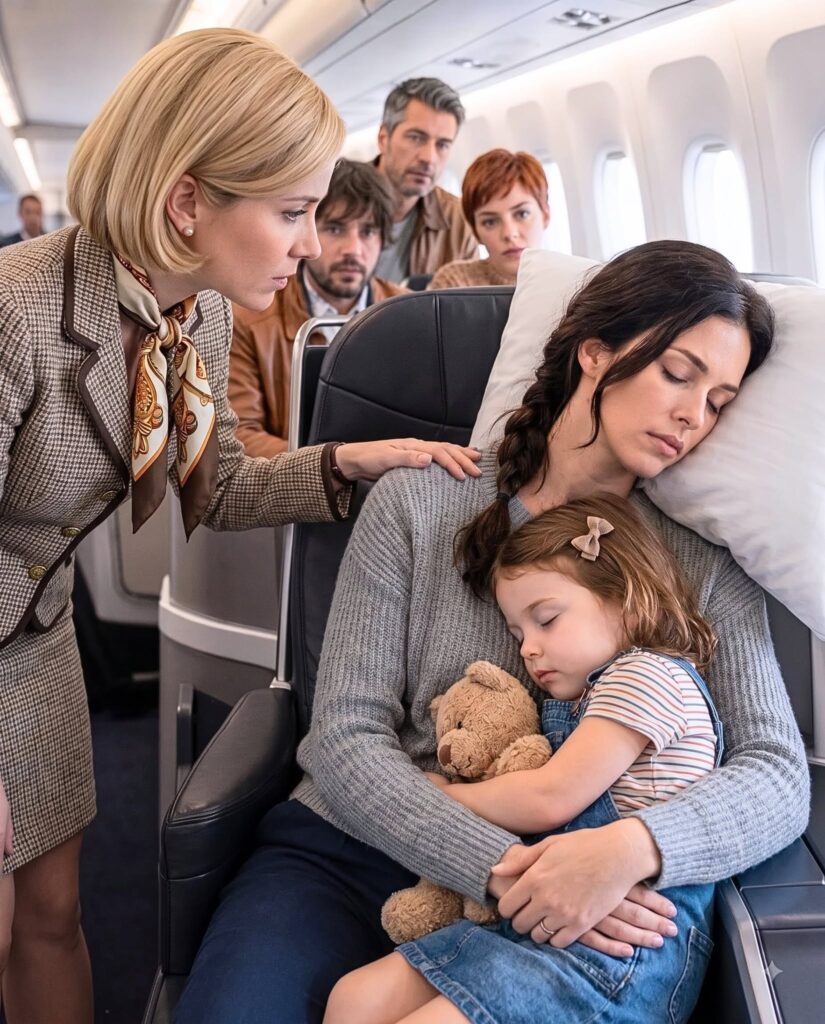 A single mother was sleeping peacefully in seat 8A when the captain’s voice suddenly came over the intercom: “Is there a fighter pilot on board?”