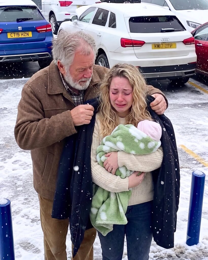 I gave my coat to a freezing, hungry mother holding her baby. One week later, two men in suits appeared at my door and said, “YOU’RE NOT GETTING AWAY WITH THIS.”