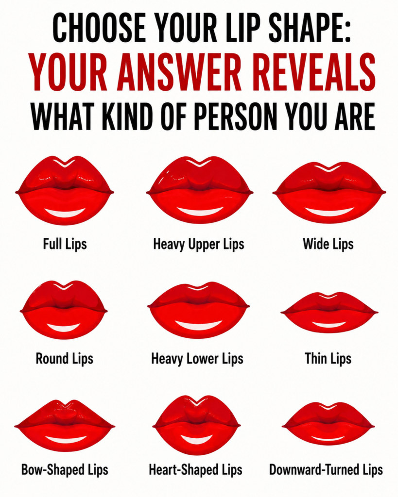 Choose Your Lip Shape: Your Answer Reveals What Kind of Person You Are