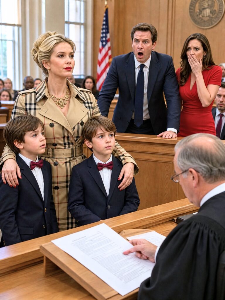 My husband walked into divorce court with three attorneys, an airtight prenup, and the woman he planned to marry, convinced he would leave with our entire fortune and full custody of our twin boys.