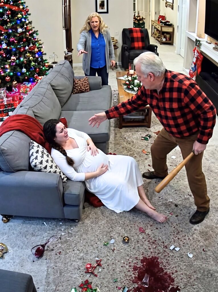 While my husband was away, my in-laws at:t@c:ked me with a stick in front of everyone at our family Christmas party simply because