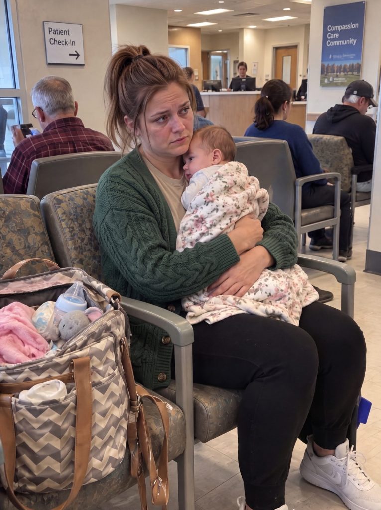 My husband and I were sitting in the ER with our sick baby when my mother-in-law stormed in, grabbed his coat, and shouted, “He didn’t sign up for this much stress! You’re the mother!” I stared at her for a moment, then did something neither of them expected.