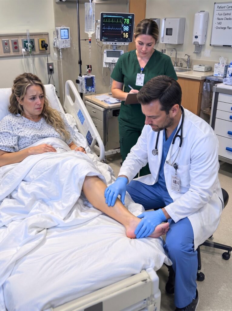 I had been running a high fever for seven days, but my husband kept telling me to wait until tomorrow. I finally called a cab and went to the ER alone.